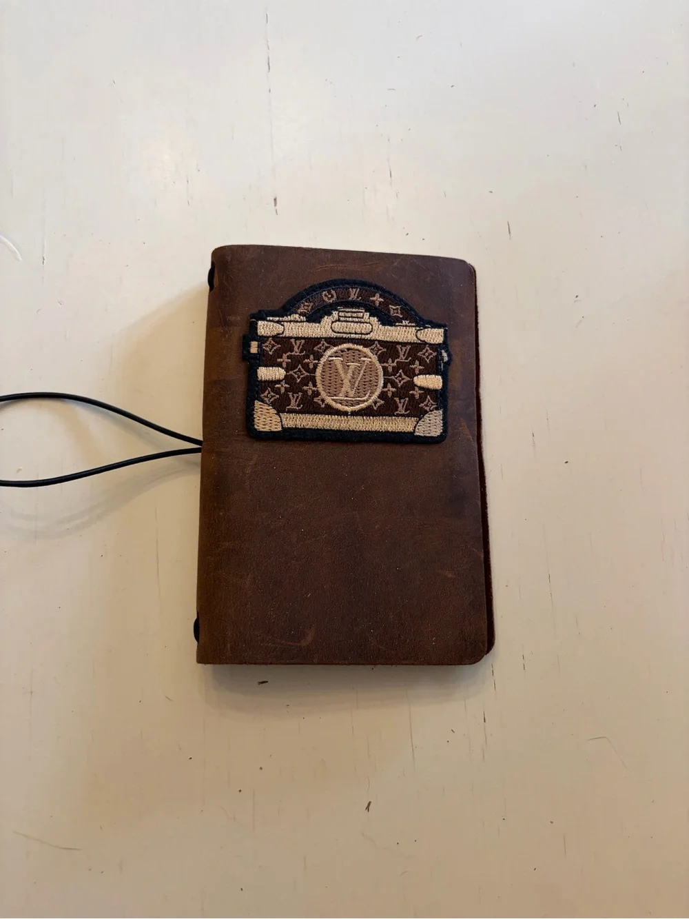 Monogram Patch Brown 100% leather Journal Sophisticate Supply Company